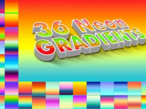 36 neon gradients photoshop1