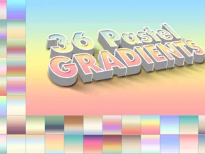 36 pastel photoshop gradients1