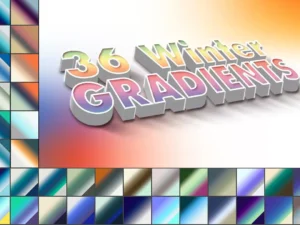 36 winter photoshop gradients1