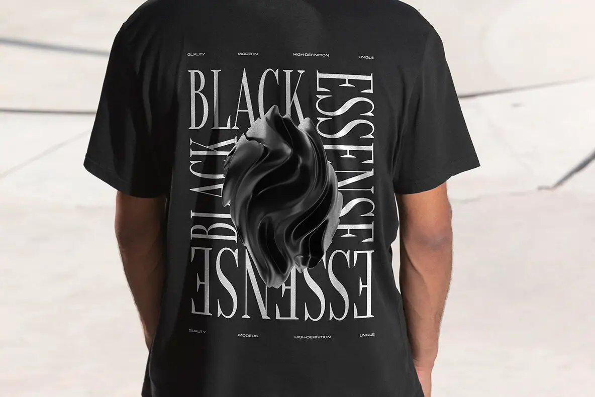 3D Black Shapes Collection 4 3d black shapes collection12