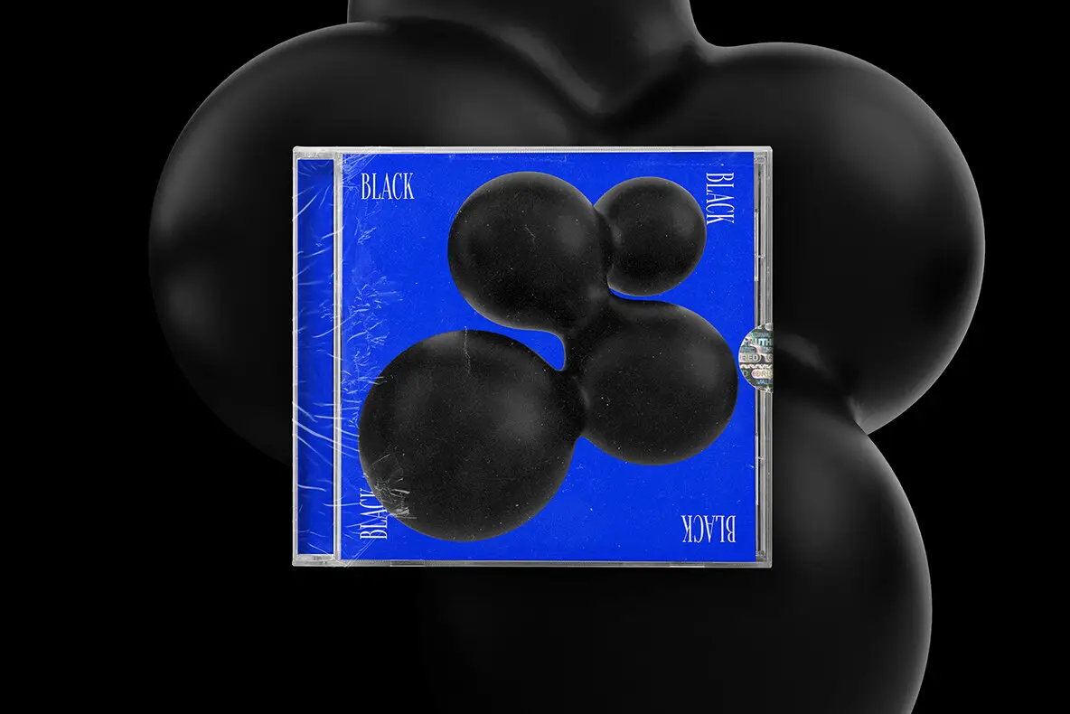 3D Black Shapes Collection 12 3d black shapes collection6