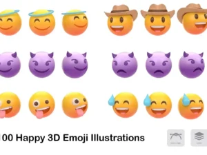 3d emoji illustrations
