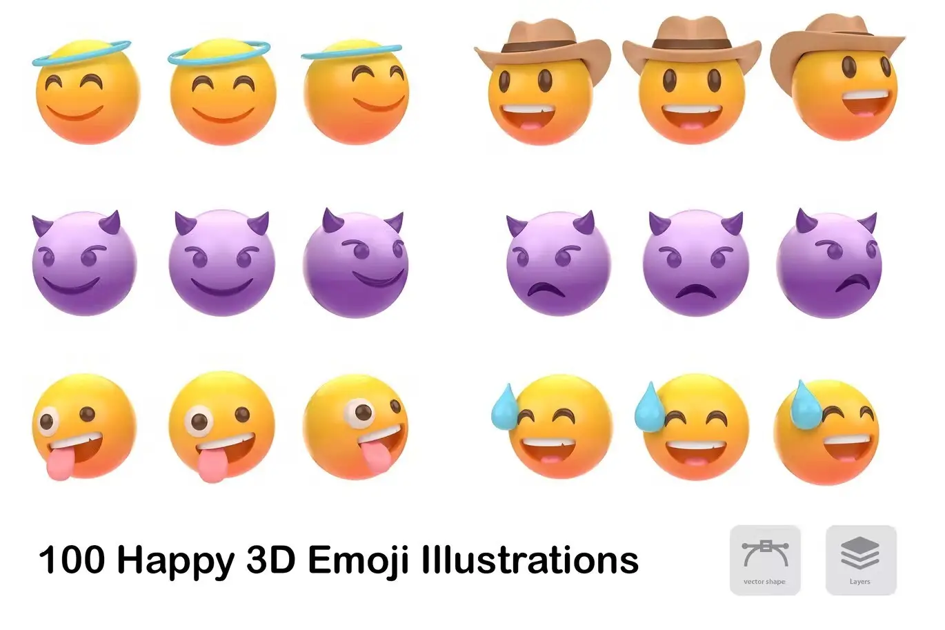3D Emoji Illustrations