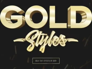 3d gold text effects 10 psd 2