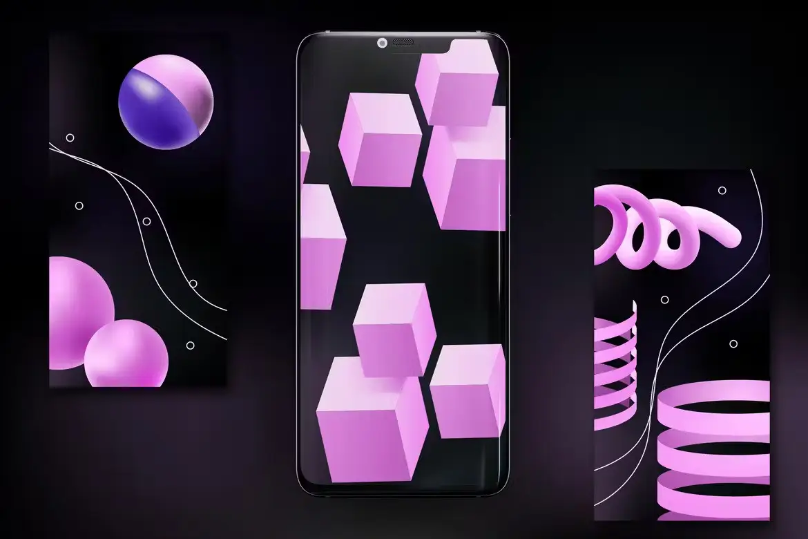 3D Abstract Shape Vector Objects 5 3d abstract shape vector objects05