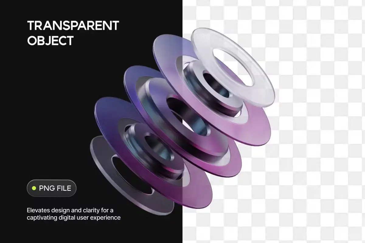 3D Black Chrome Shape Elements 3 3d black chrome shape elements2