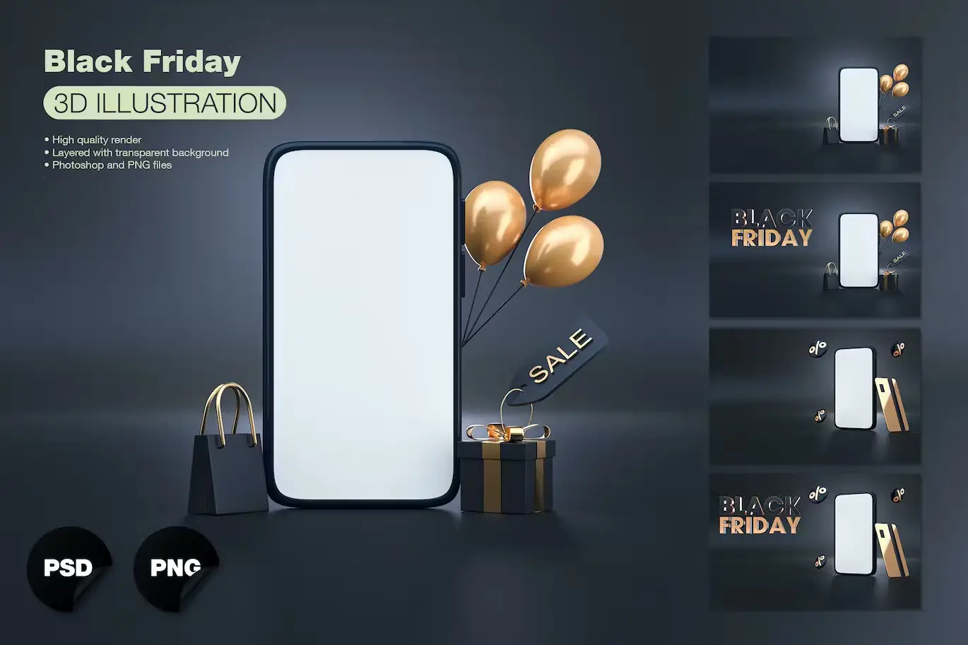 Black Friday with 3D Smartphone