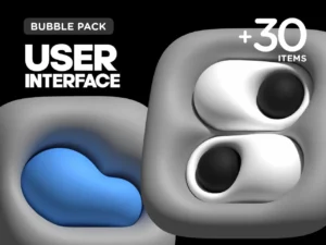 3d bubble icons 4