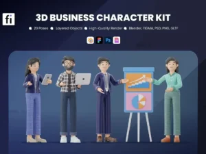 3d business character kit1