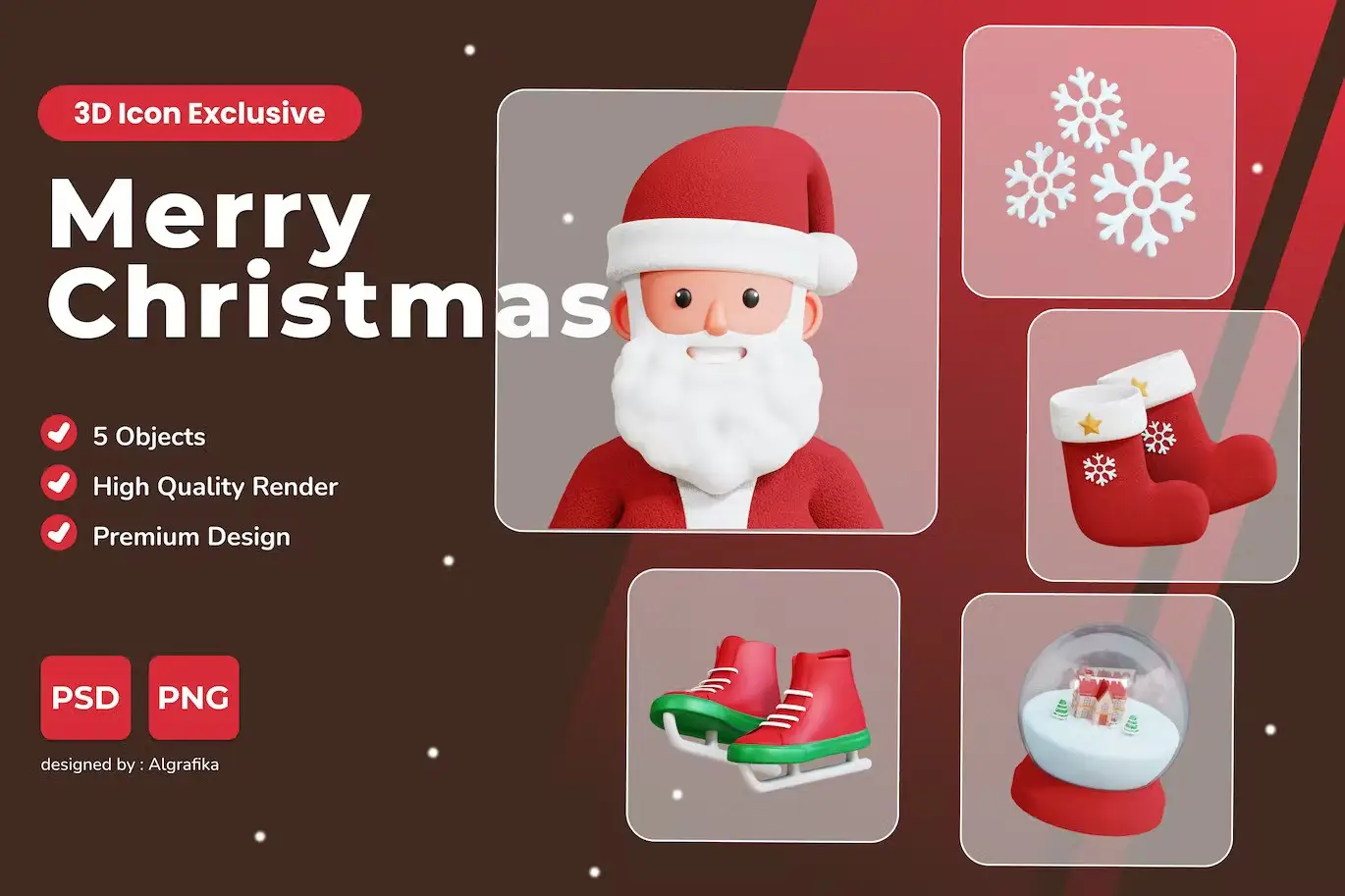 3D Christmas Icon Pack