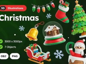 3d christmas illustration1