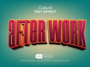 3d editable text effect style2