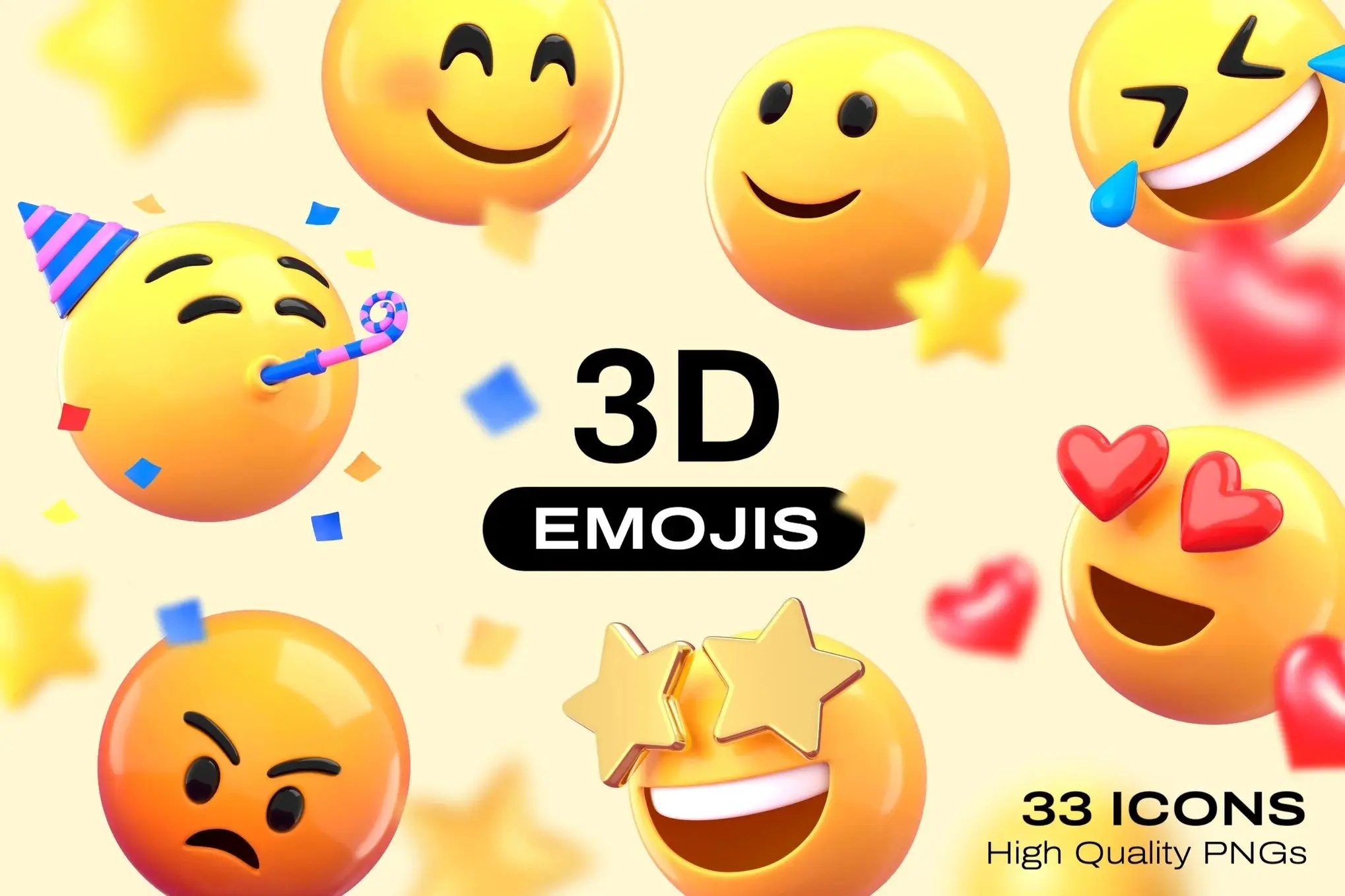 3D Emoji Set