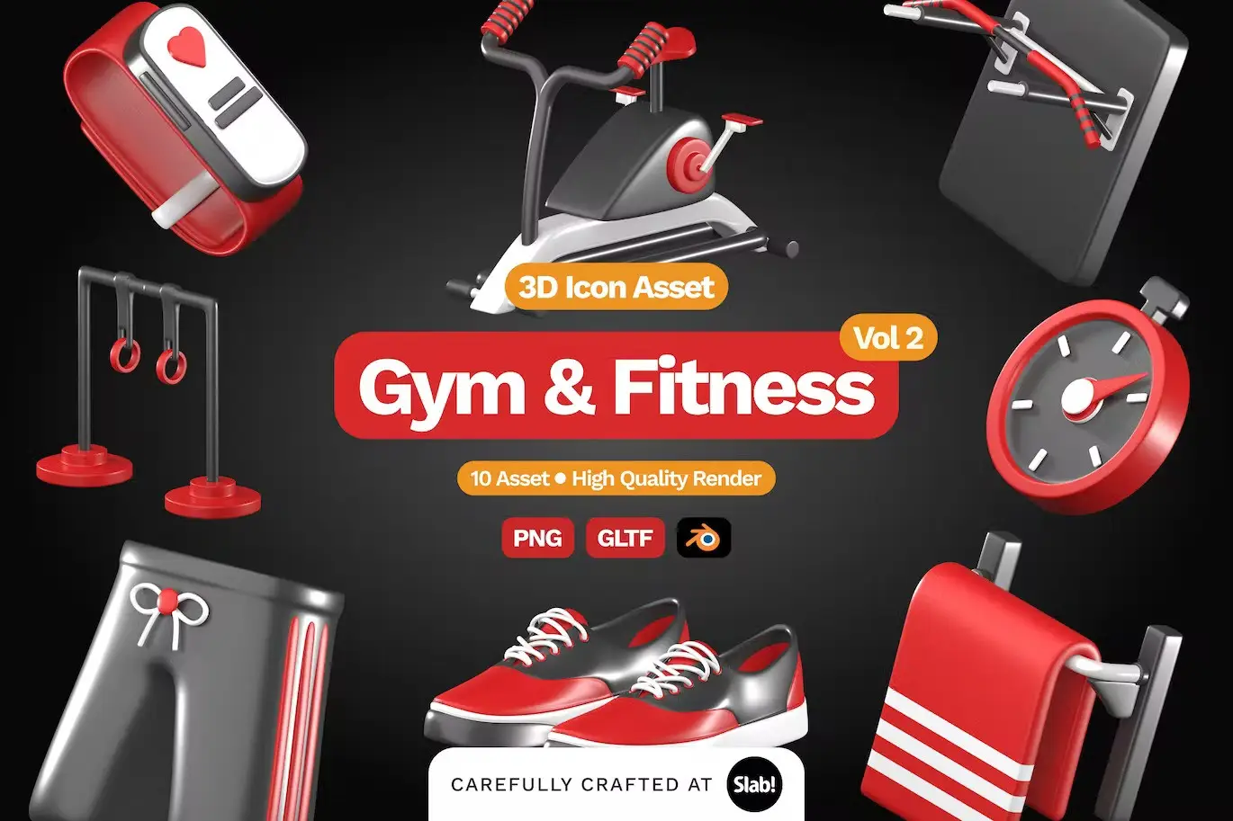 3D Gym and Fitness Icon Vol 1 6 3d gym and fitness icon5