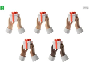 3d hands christmas pack03