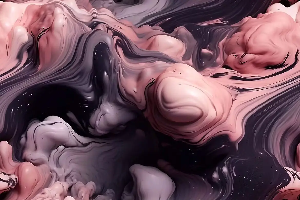 3D Ink Drops in Water Seamless Texture Backgrounds