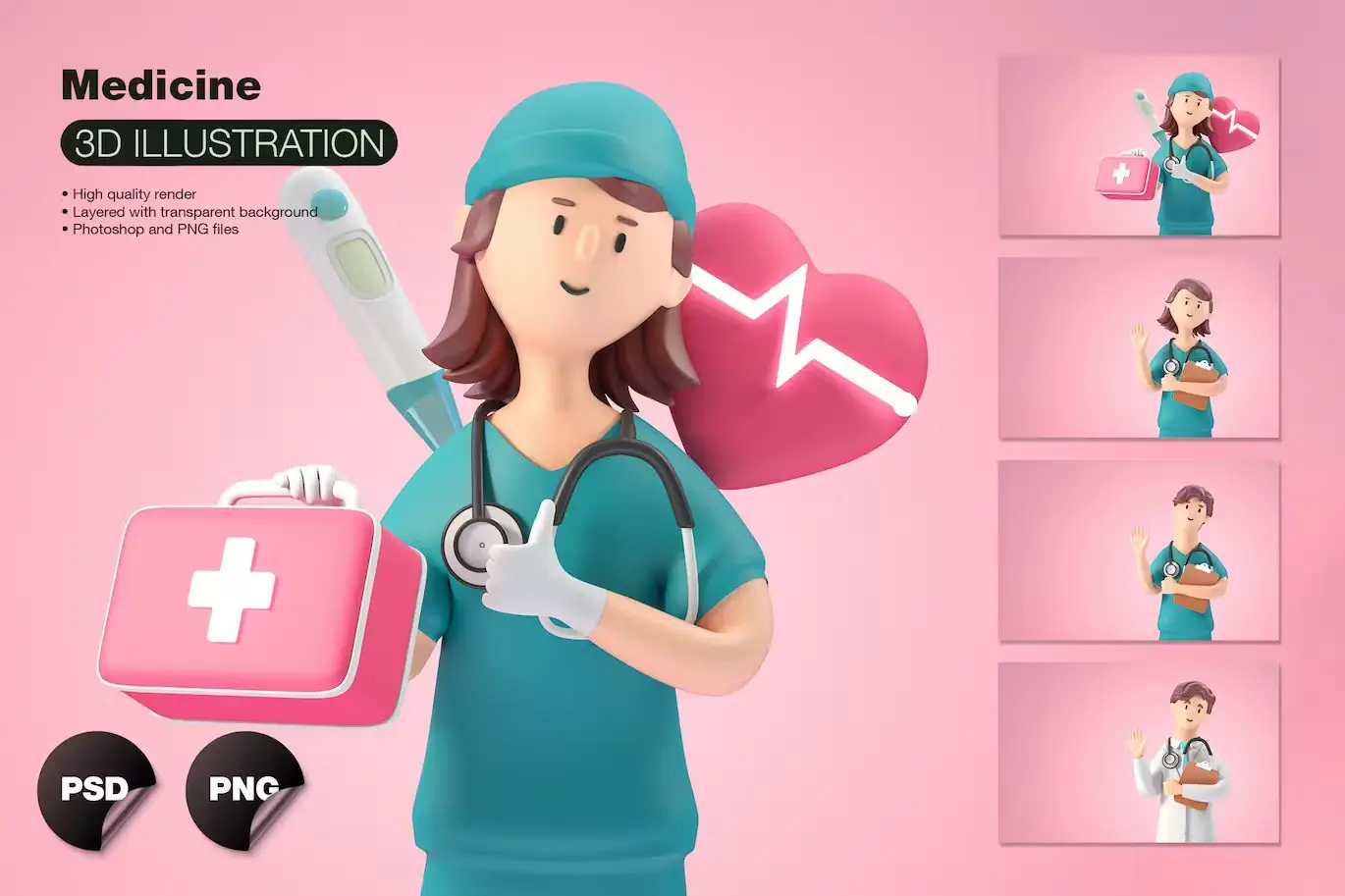 3D Medical Set