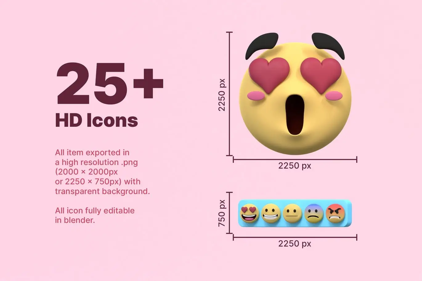 3D Review and Feedback Icons
