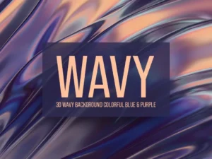 3d wavy background colorful blue purple1