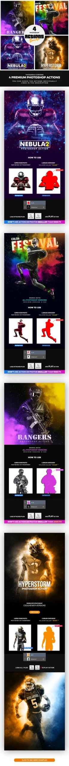 4 Photoshop Actions Bundle - Mar21 6 4 photoshop actions bundle mar21 1