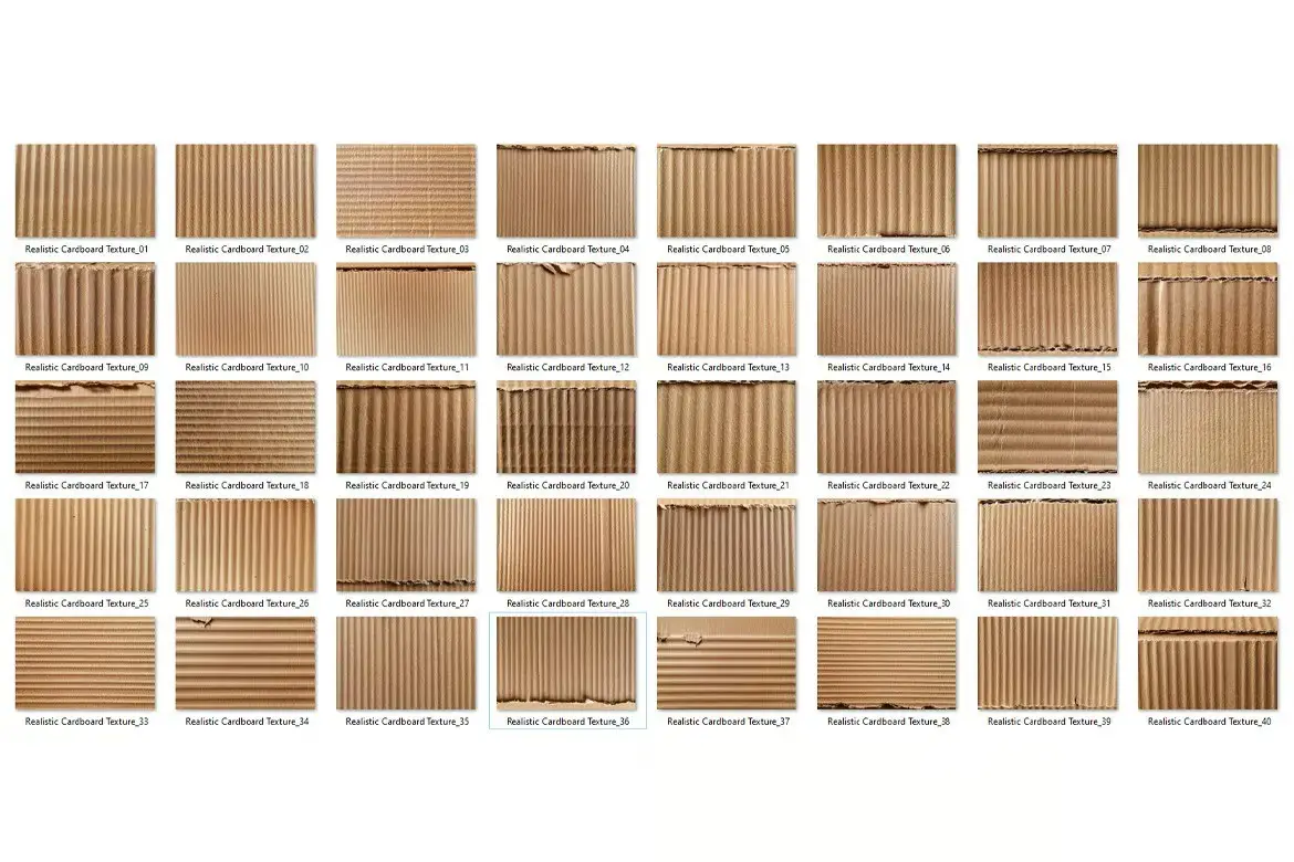 40 Realistic Cardboard Texture