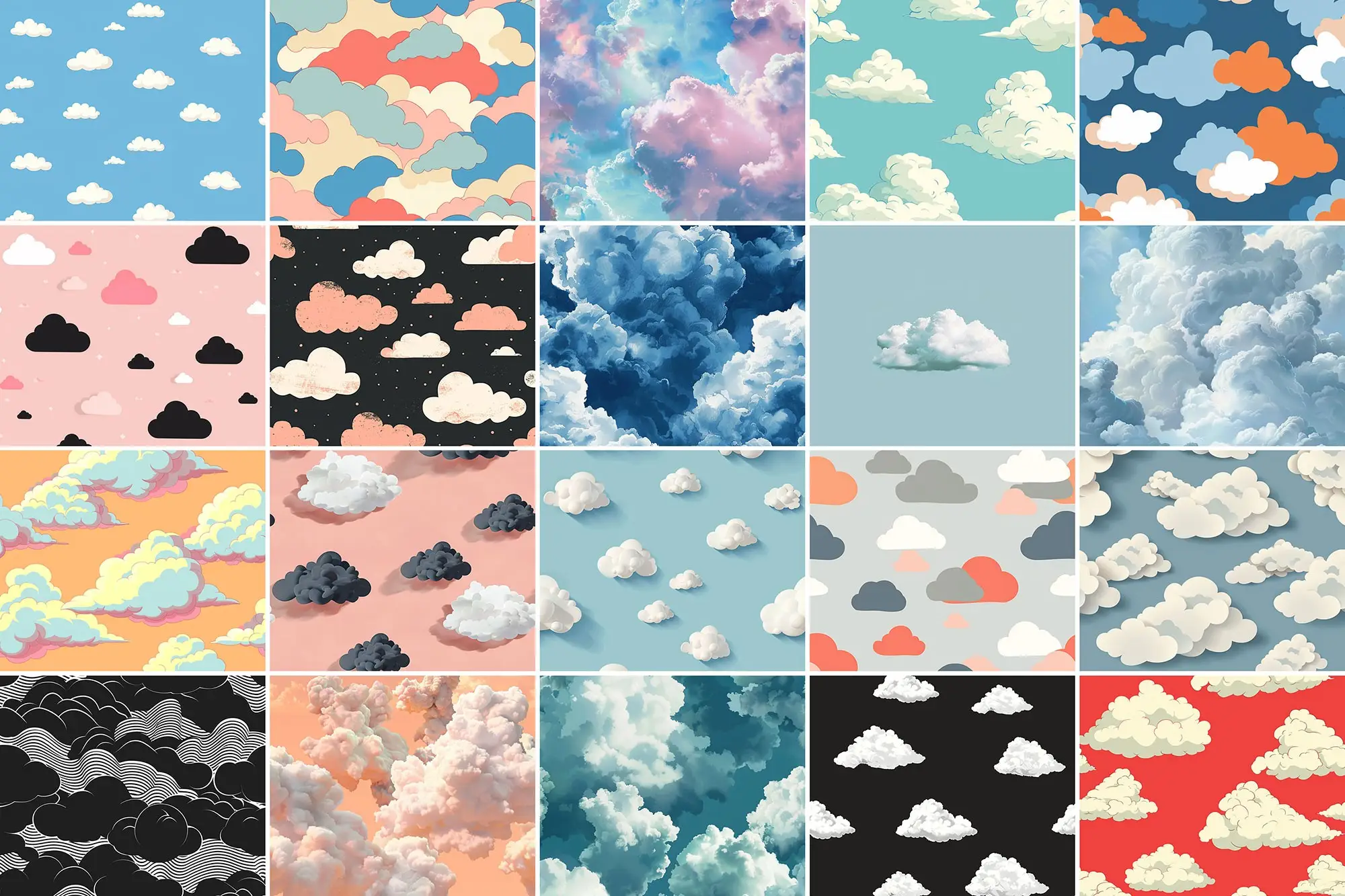 400+ Cloud Patterns 6 400 cloud patterns 2