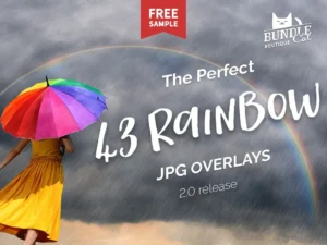 43 rainbow photo overlays 2
