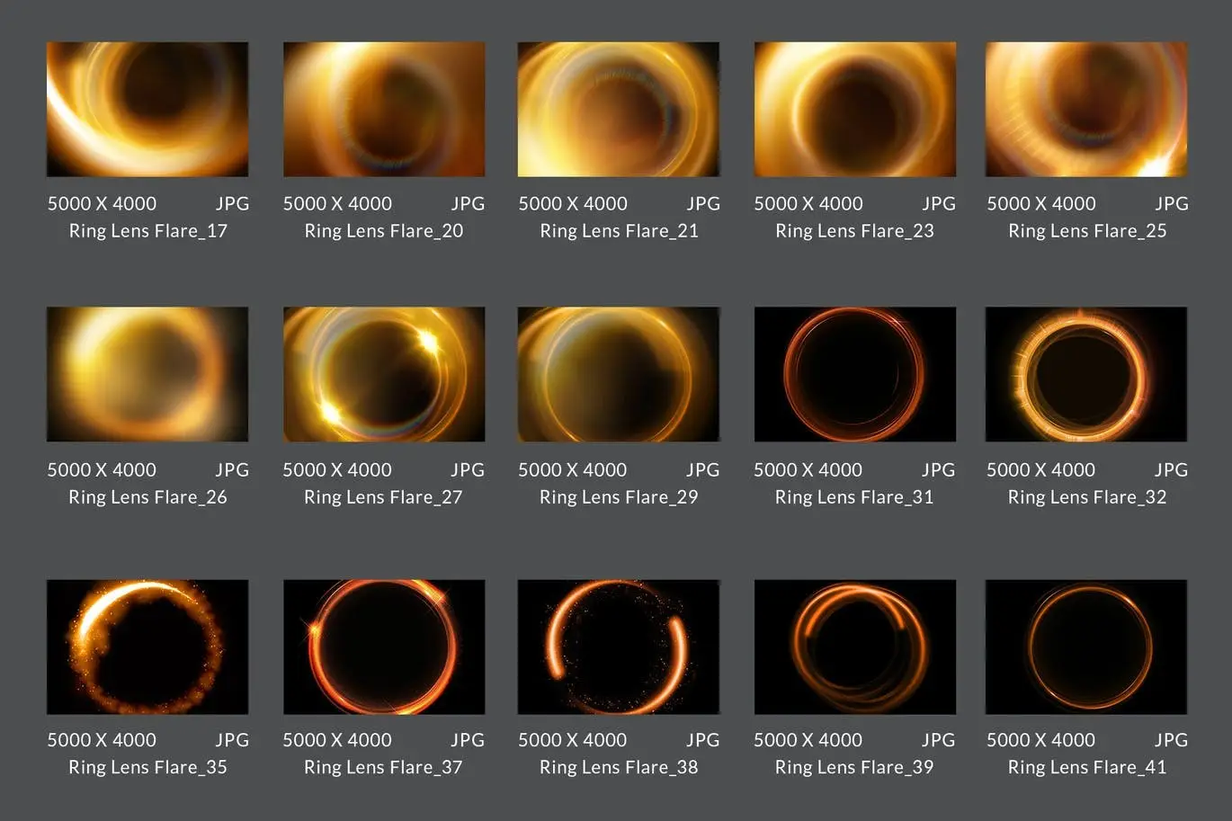 43 Ring Lens Flare Overlays & Photoshop Action 12 43 ring lens flare overlays photoshop action10