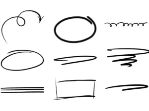 45 underline photoshop stamp brushes vol 2