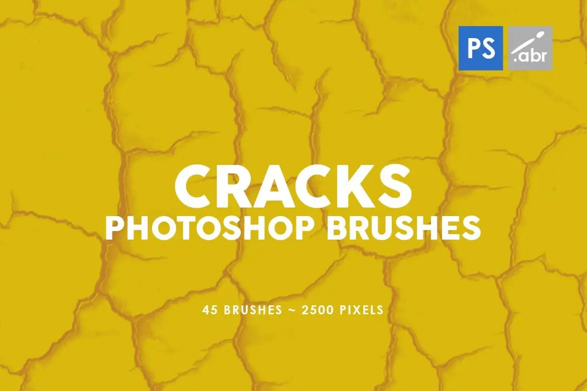 45 Cracks Photoshop Stamp Brushes