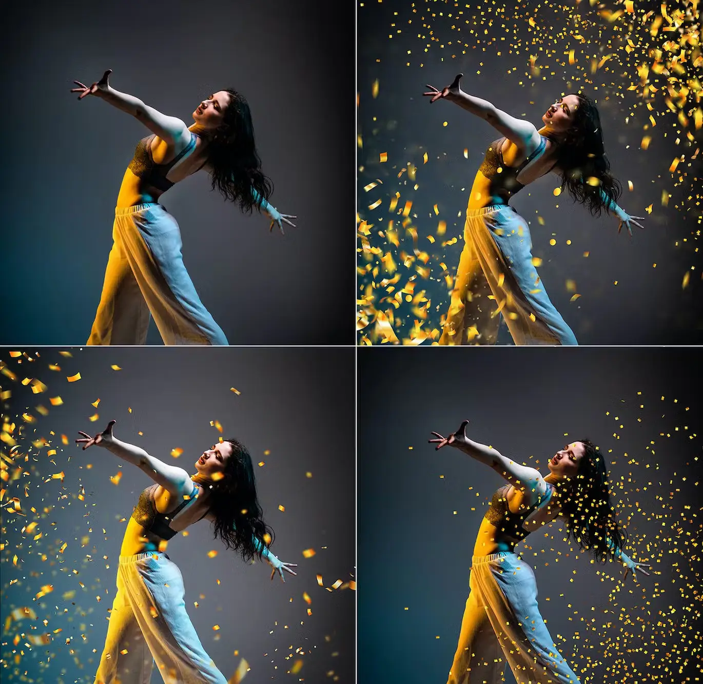 45 Golden Confetti Photoshop Overlays, Glitter 5 45 golden confetti photoshop overlays glitter4