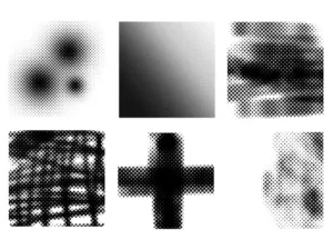 45 halftone photoshop stamp brushes 2