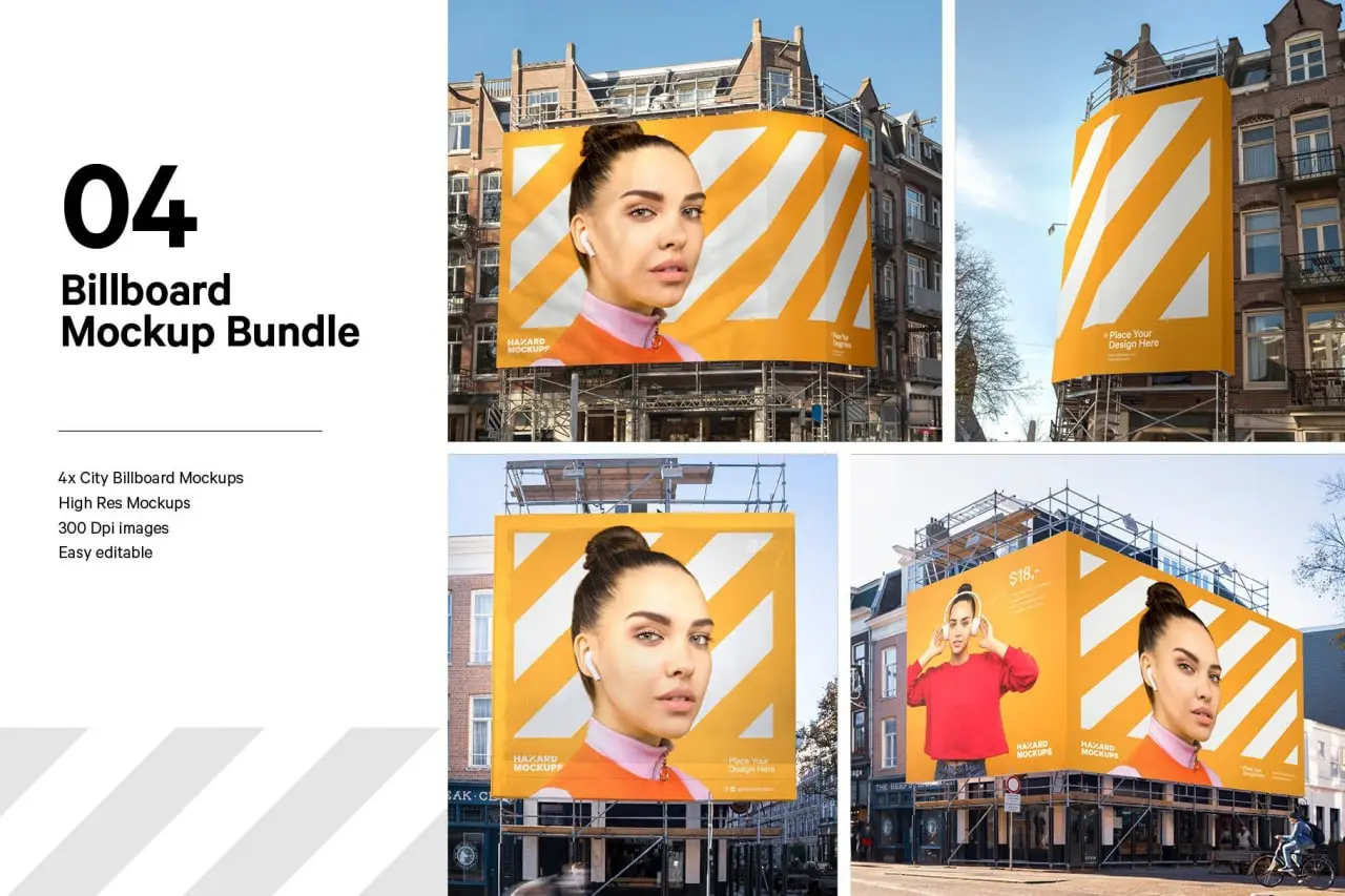 4x Billboard Construction Mockups 3 4x billboard construction mockups