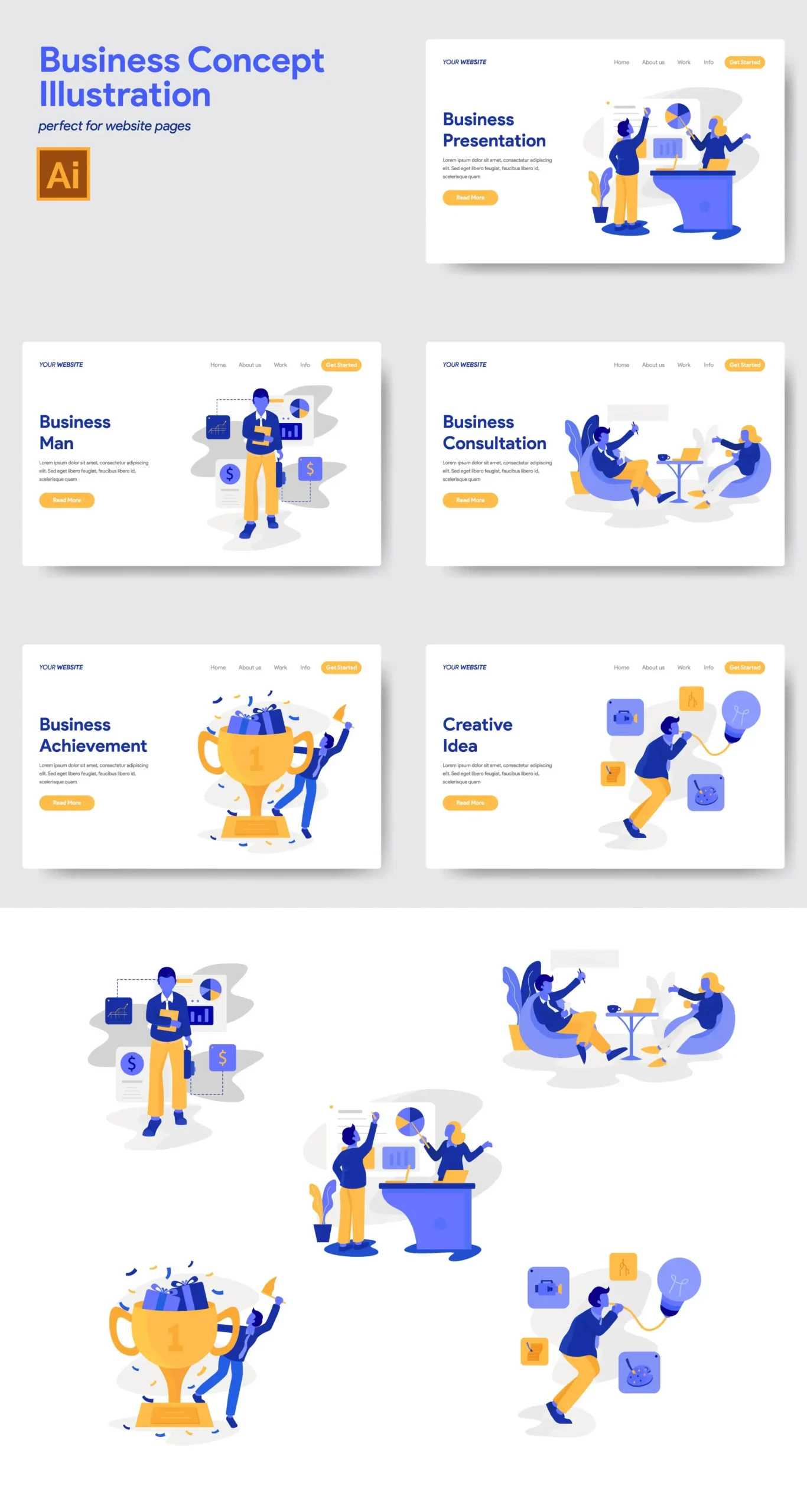 5 Business Concept Illustrations 9 5 business concept illustrations8
