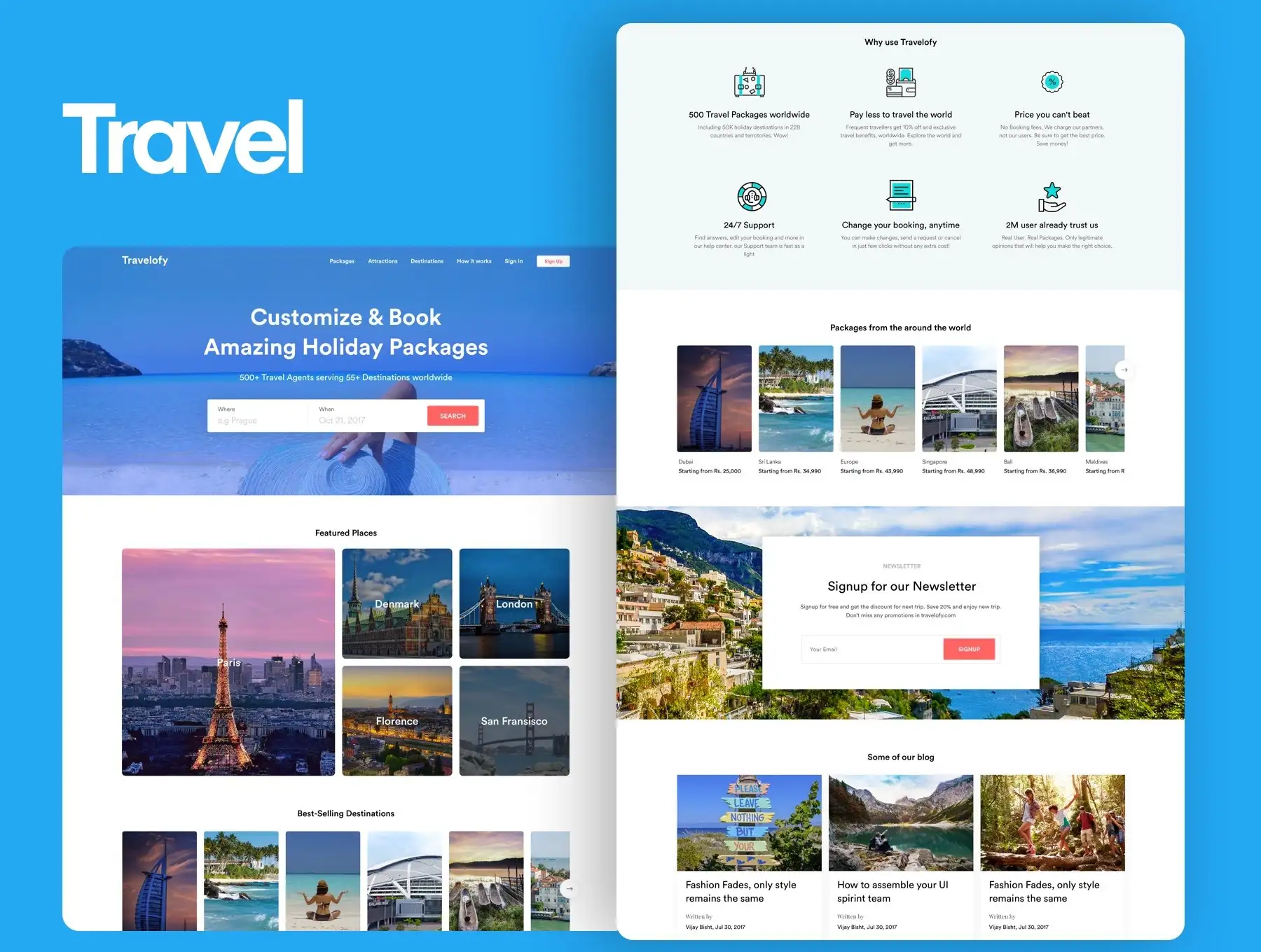 5 Concept Landing Page Template 8 5 concept landing page template7