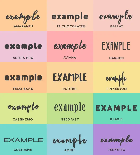 50+ Fonts Collection 2 50 fonts collection 4