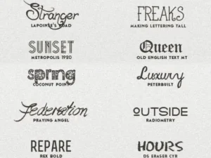 50 new fonts pack