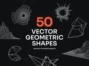 50 vector geometric shapes