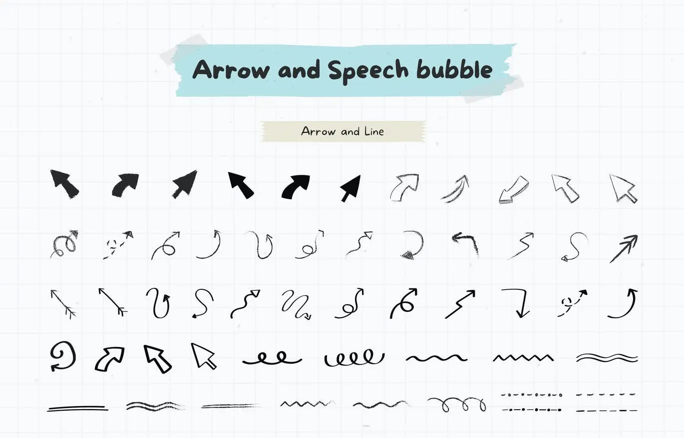 50+ arrow and line decoration elements pack 3 50 arrow and line decoration elements pack2