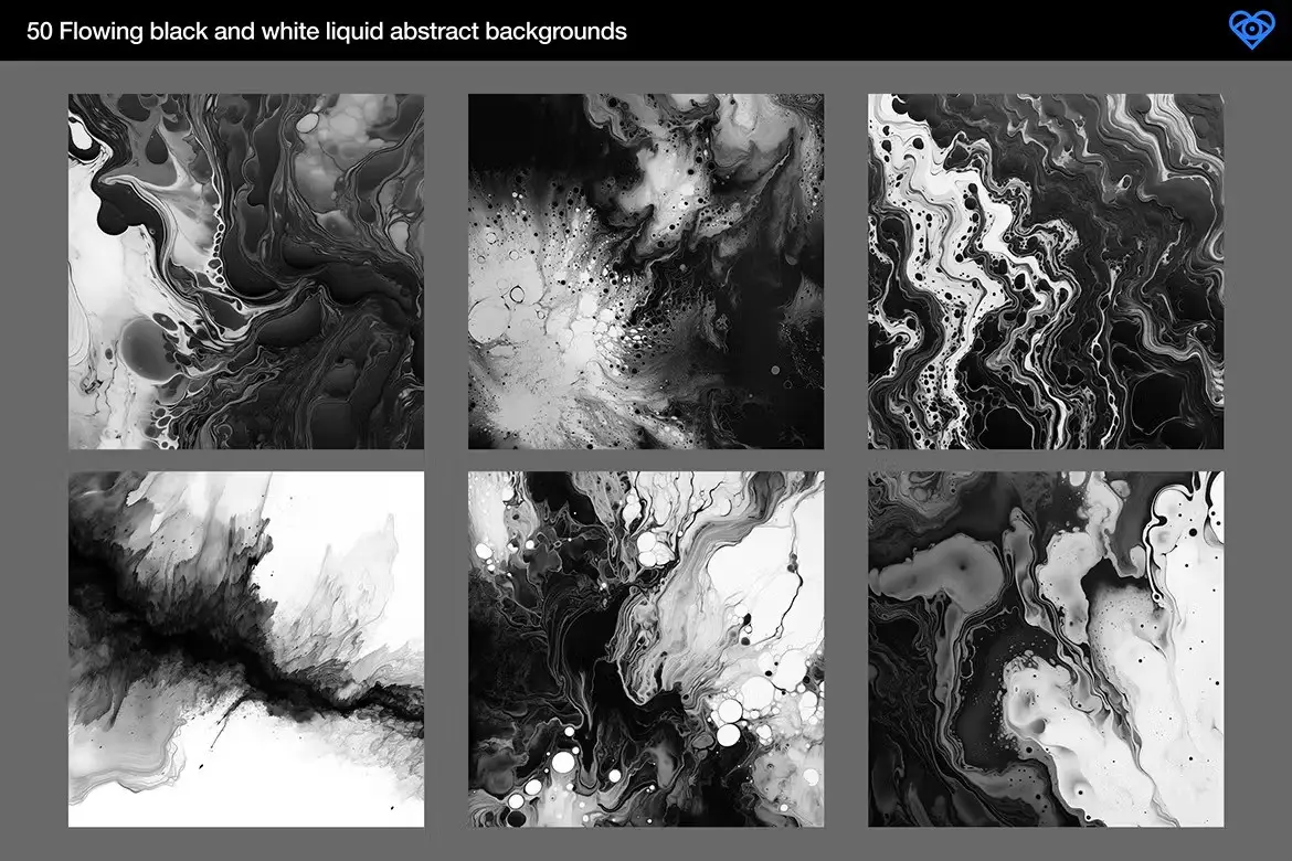 50 Black & White Flow Textures 4 50 black white flow textures3