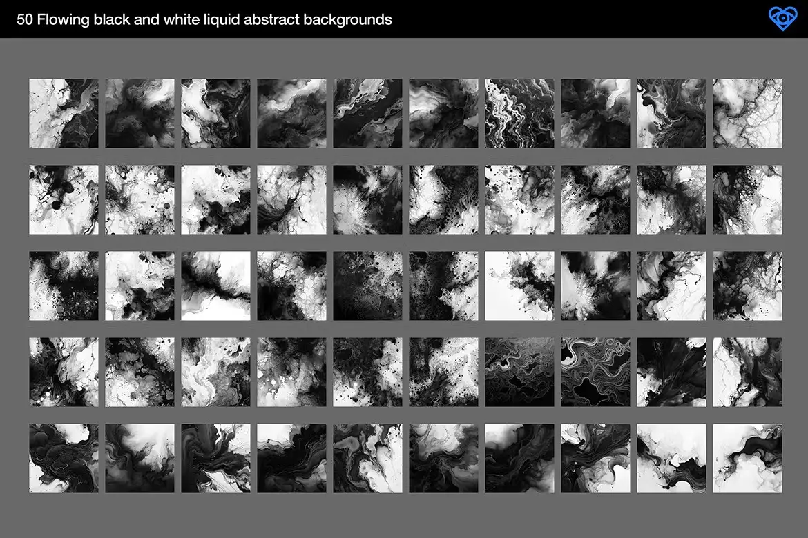 50 Black & White Flow Textures 7 50 black white flow textures6