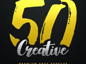 50 creative text effects bundle1