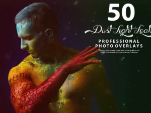 50 dust light leak photo overlays1