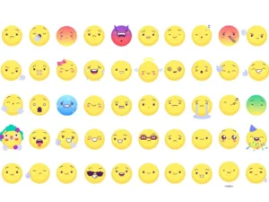 50 emoji and emoticons pack1