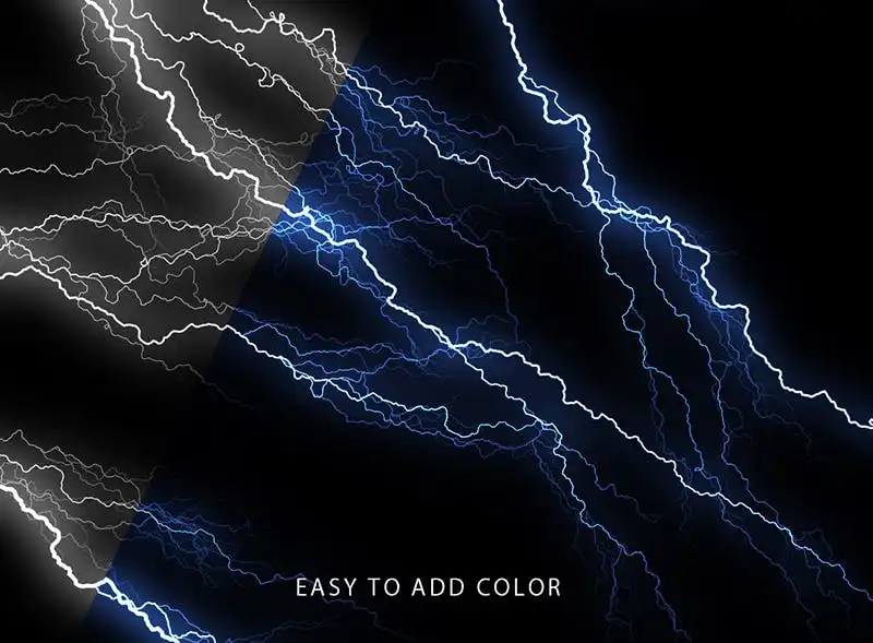 50 Lightning Photoshop Brushes