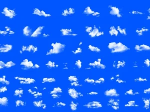 50 pieces dreamy soft clouds photoshop set1
