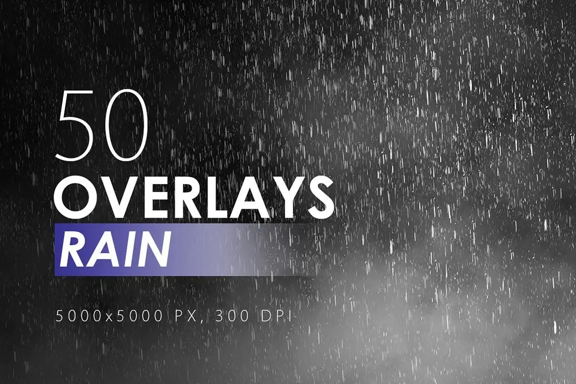 50 Rain Overlays