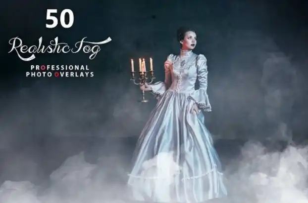 50 Realistic Fog Photo Overlays