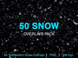 50 snow overlays pack1