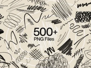 500 scribble textures 3